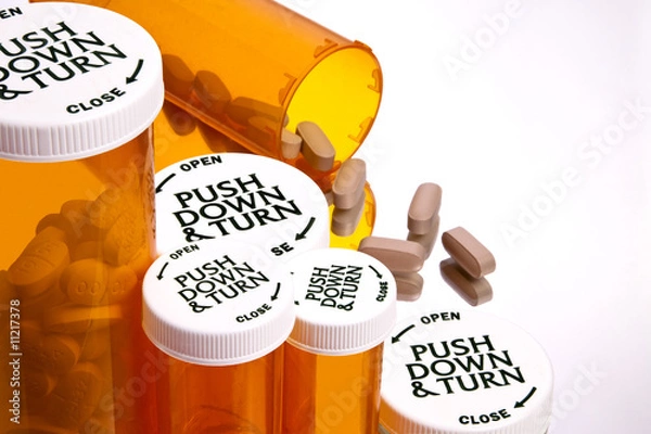 Obraz Pill Bottles with Pills