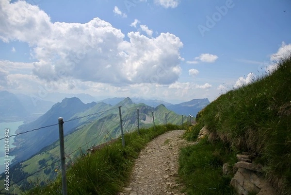 Obraz landscape with mountains and sky