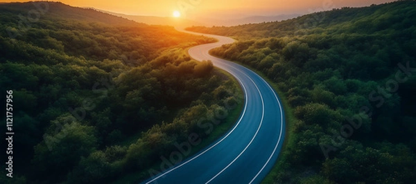 Fototapeta Happy New Year 2026 Concept: The letter that begins the new year 2026 on roads in natural pathways has a concept of tree environmental ecology or green wallpaper.