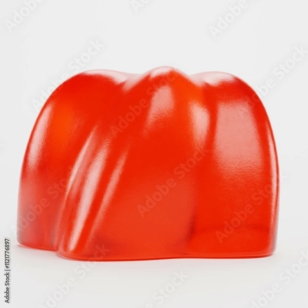 Obraz Realistic 3D Render of Jelly Dessert
