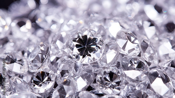 Fototapeta Brilliant Sparkling Diamonds Close-ups