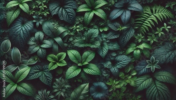 Fototapeta green leaves background