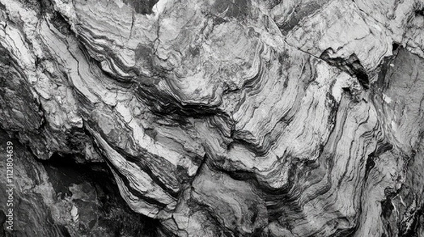 Fototapeta Gray stone surface showcasing intricate textures and natural patterns for backgrounds or design elements in creative projects.