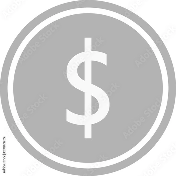 Fototapeta dollar money icon with a different color