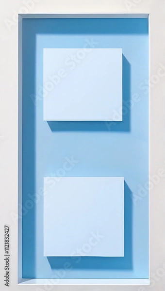 Obraz blue background with a frame