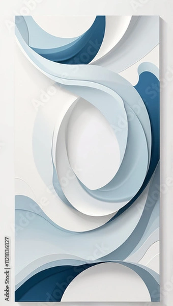 Obraz abstract blue wave background