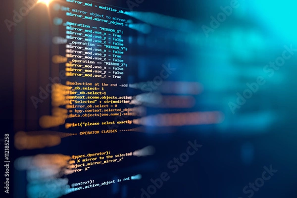 Obraz Programming code abstract technology background of software deve