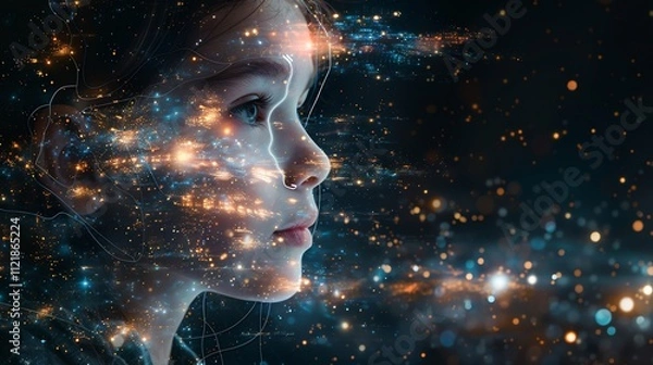 Fototapeta Artistic AI Education Technology Personalized Learning Experiences Curriculum Development Student Engagement for FutureReady Classrooms
