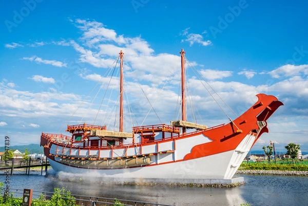 Obraz 復原遣唐使船　奈良県奈良市国営平城宮跡歴史公園