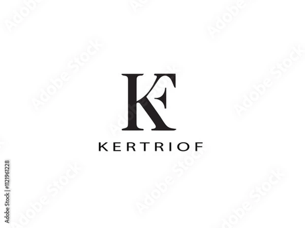 Obraz business monogram logo desigen