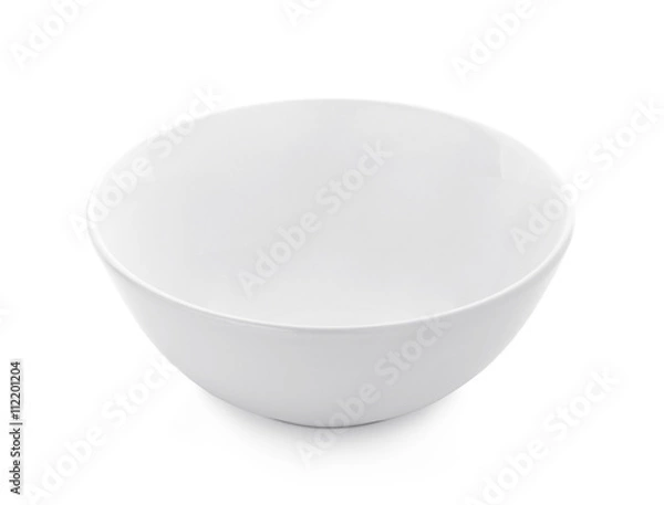 Obraz empty White bowl isolated on white background