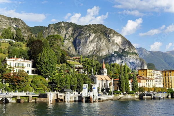 Fototapeta Cadennabia is a small community, part of  the comune of Griante, in Lombardy, in the province of Como, on the west shore of Lake Como.