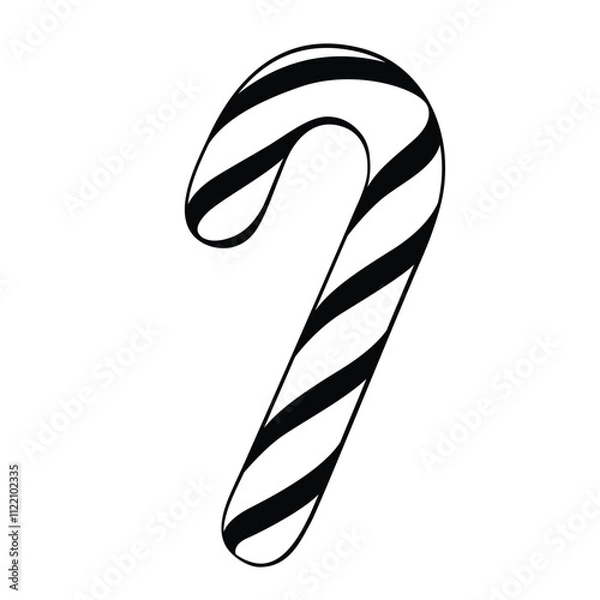 Obraz candy stick  coloring pages