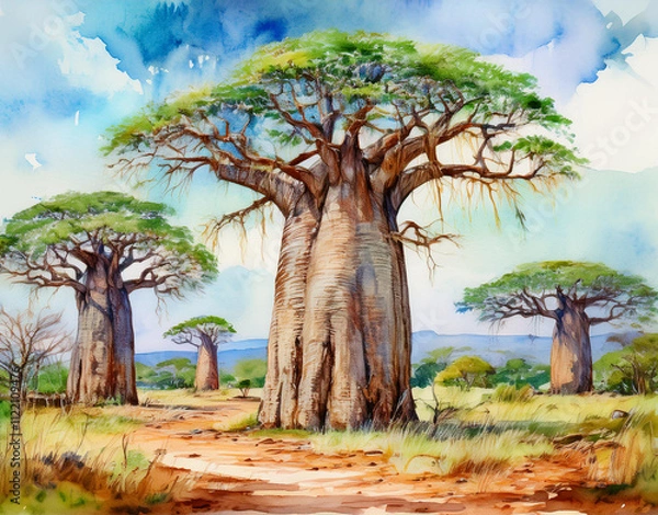 Fototapeta Baobab Trees