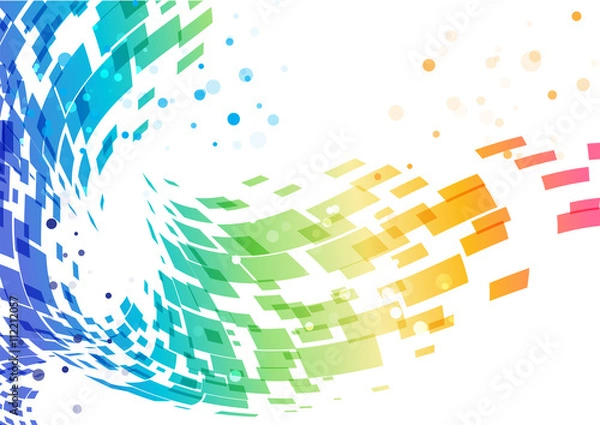 Fototapeta Abstract colorful background, geometric design