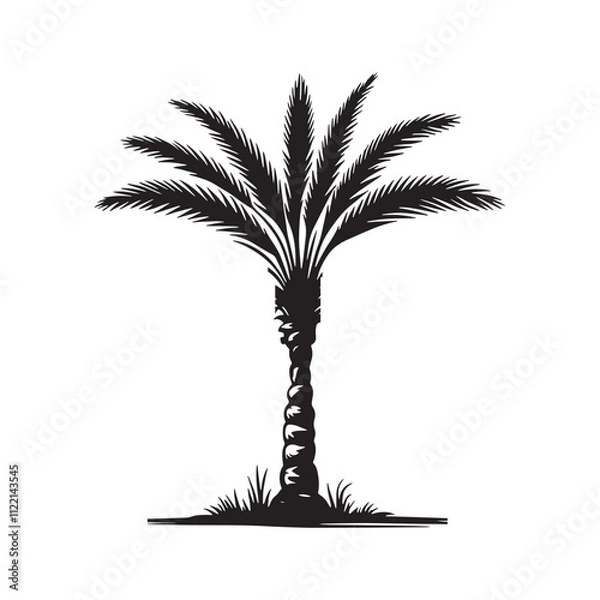 Obraz date palm design vector 