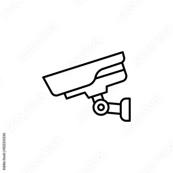 Obraz ccctv icon simple flat vector logo