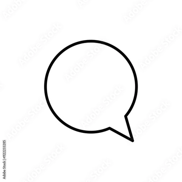 Obraz chaticon simple flat vector logo