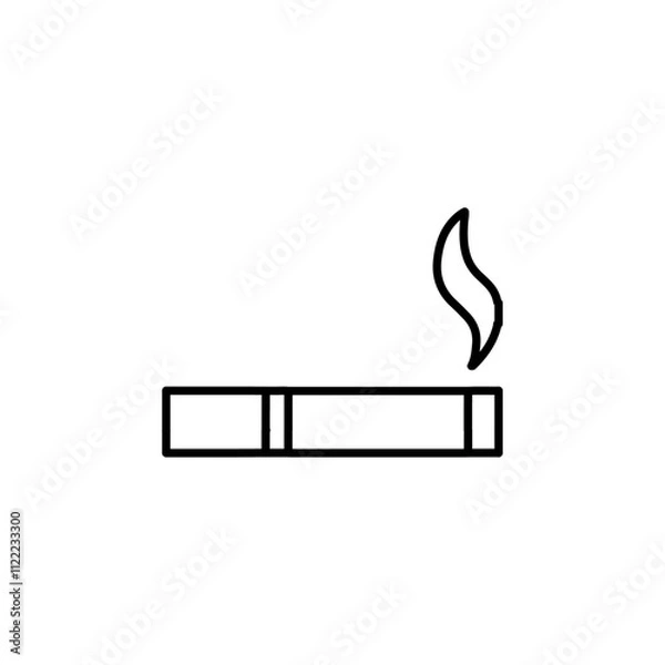 Obraz cigarette icon simple flat vector logo