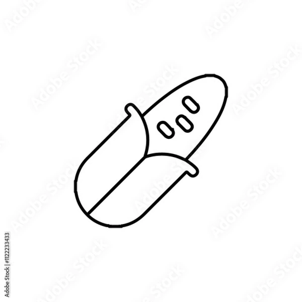 Obraz corn icon simple flat vector logo