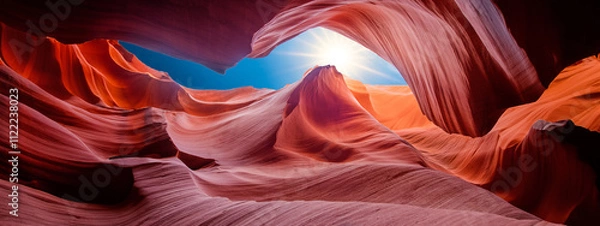 Obraz antelope canyon in arizona - Artwork and travel concept	