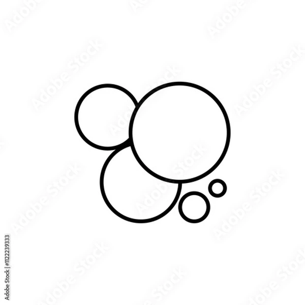 Obraz bubbles icon sign and symbol