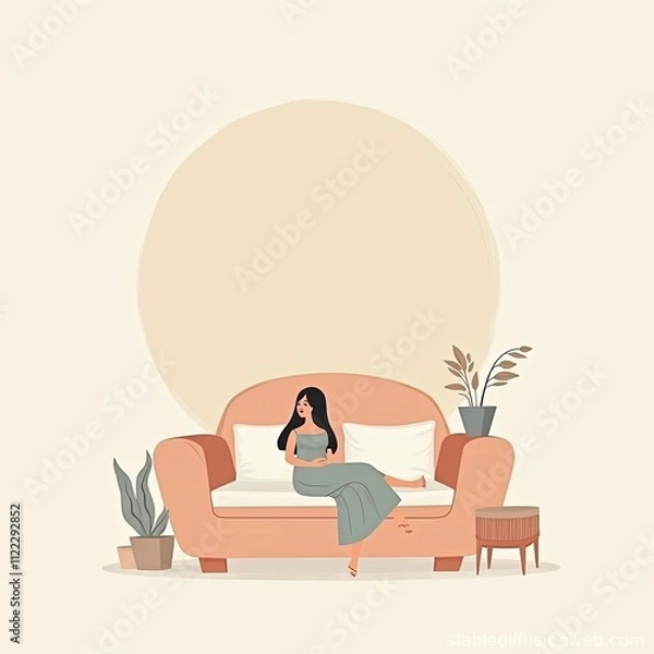 Obraz weight on the couch