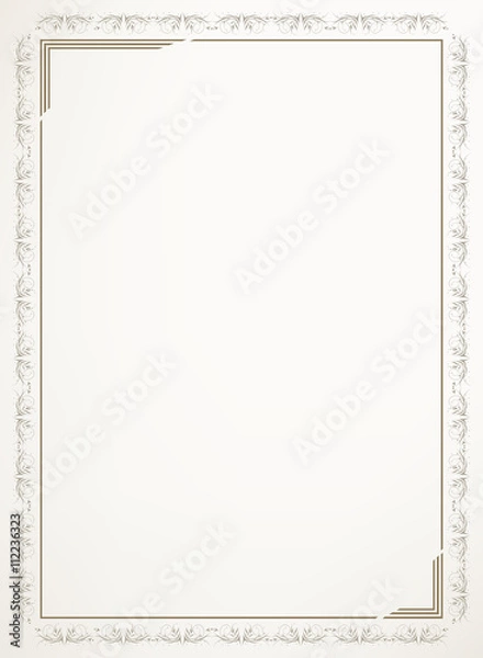 Obraz Border frame vector illustration