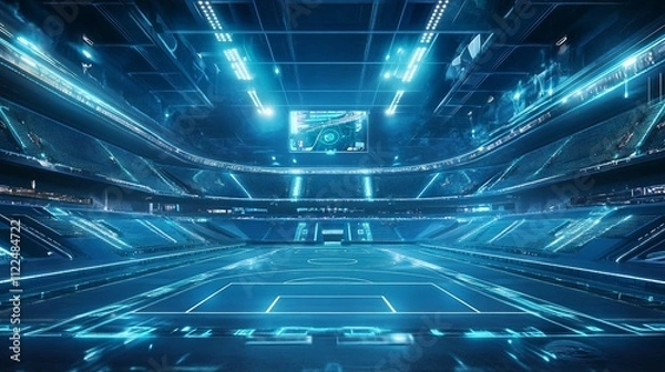 Obraz Advanced Sports Complex with Digital Innovations