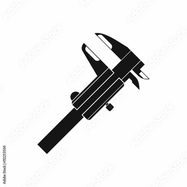 Fototapeta Calipers icon in simple style
