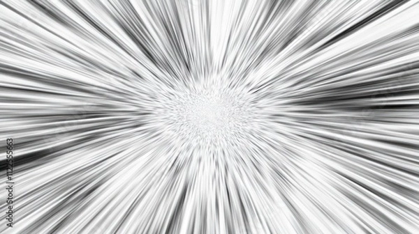 Fototapeta Abstract radial gray zoom speed for comic background vector illustration.