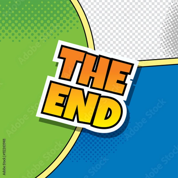 Obraz cartoon comic book template