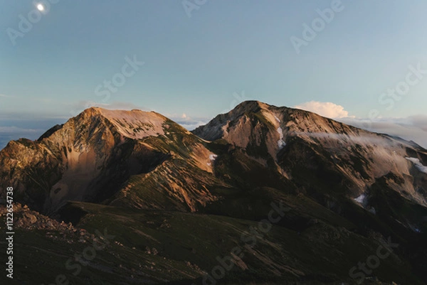 Obraz 白馬槍ヶ岳と杓子岳