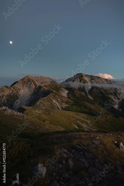 Obraz 白馬槍ヶ岳と杓子岳