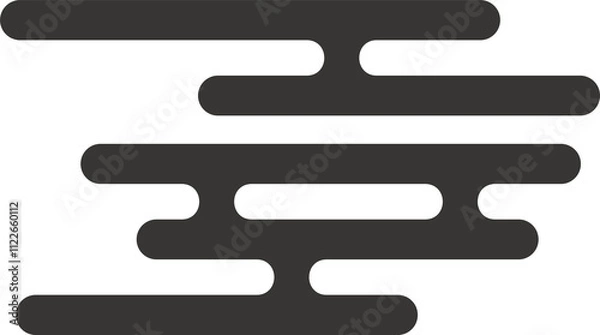 Obraz 黒色の古代雲