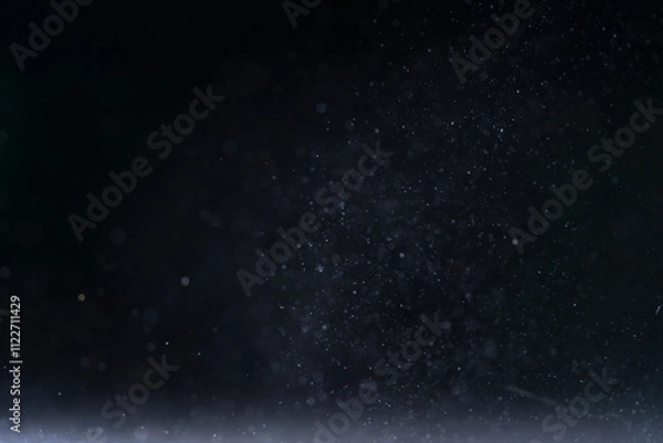Obraz backlit real dust particles with lens flare