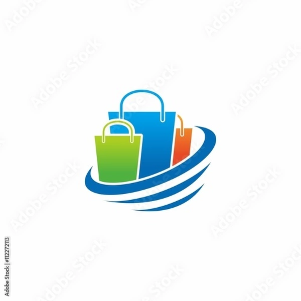Obraz Shop logo icon Vector