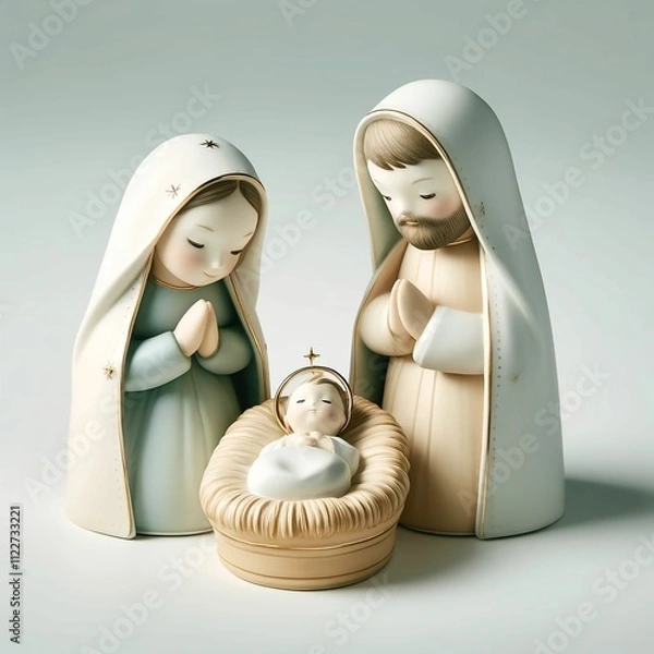 Obraz Nativity scene with children