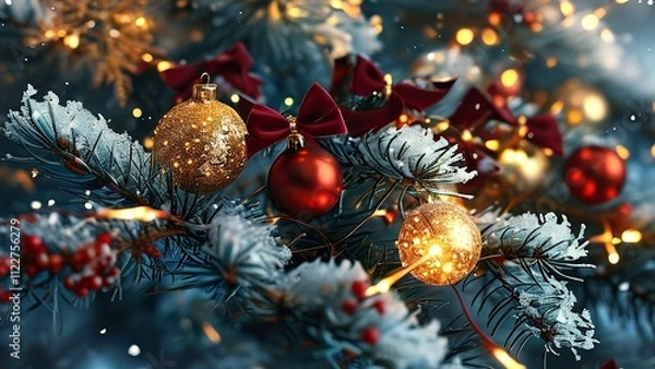 Obraz christmas tree decorations