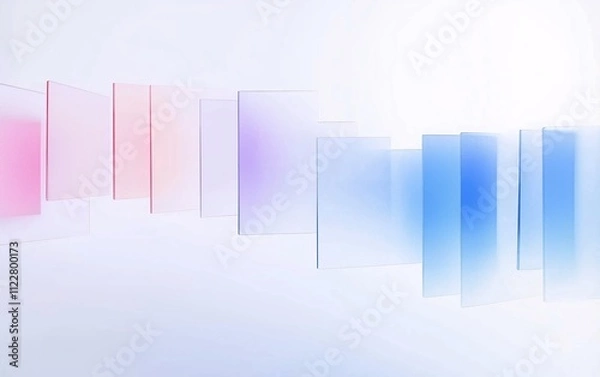 Obraz Abstract 3d glass background

