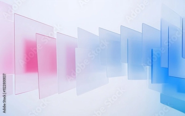 Obraz Abstract 3d glass background

