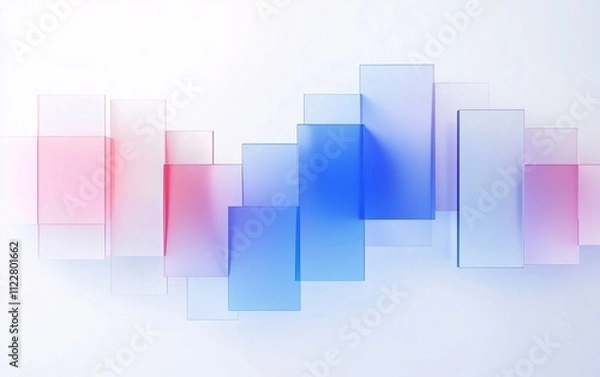 Obraz Abstract 3d glass background

