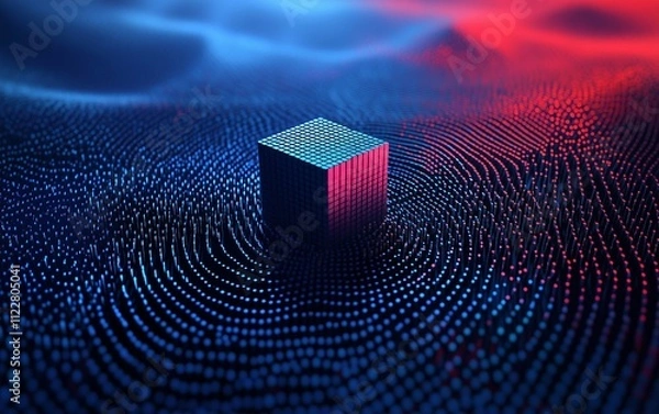 Obraz Abstract block technology background