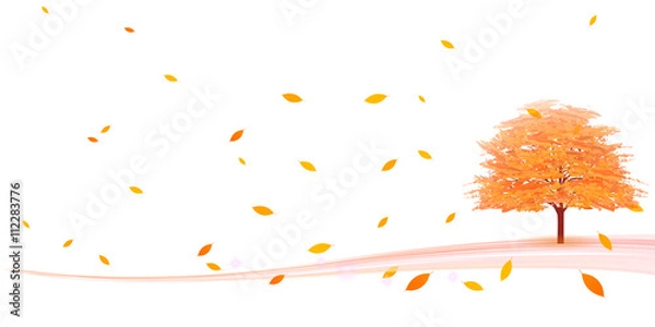 Fototapeta 紅葉　秋　風景　背景