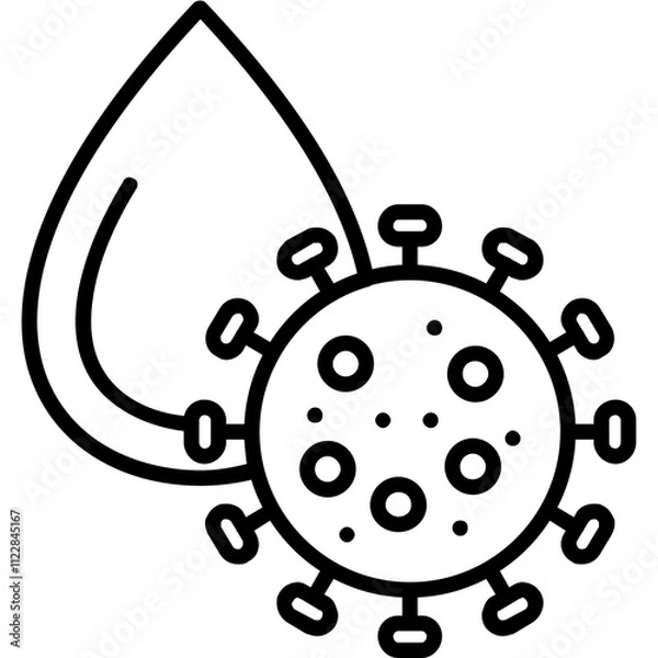 Fototapeta Contaminated Water Icon