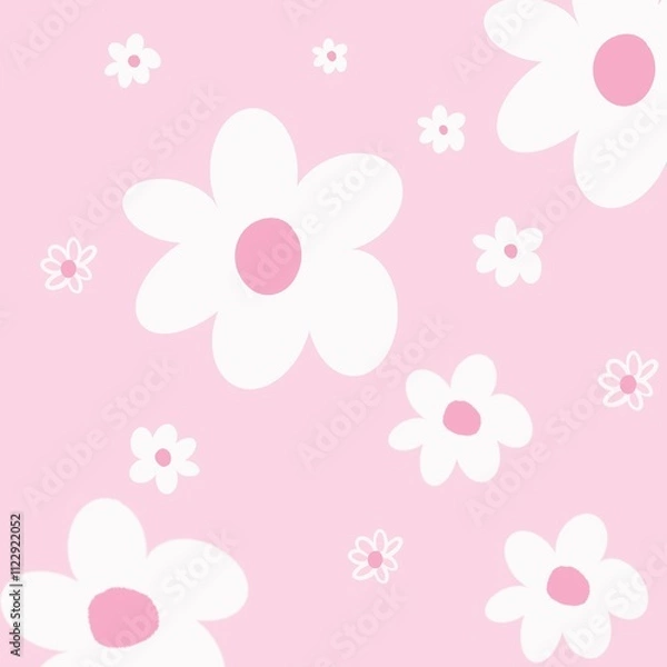 Obraz pink flowers background