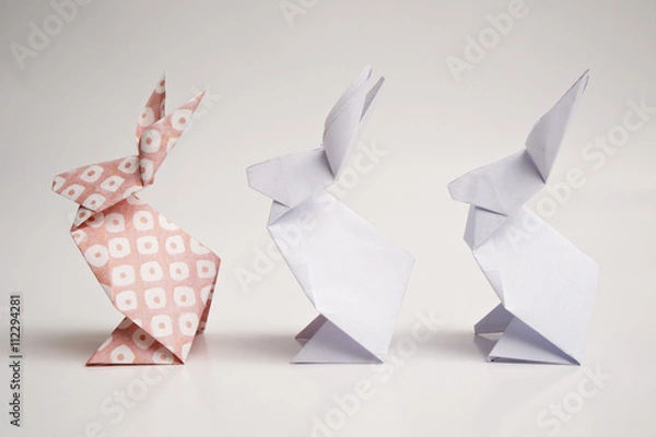 Obraz Króliki origami