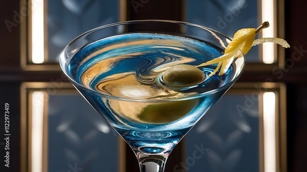 Obraz Glass with martini