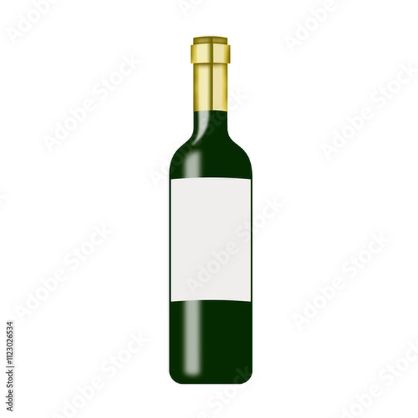 Obraz Bouteille de vin blanc