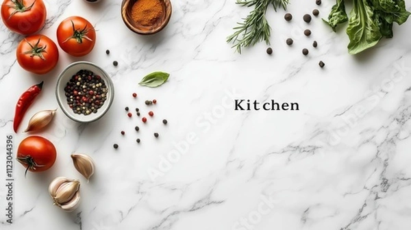 Obraz Background with vegetables for advertising